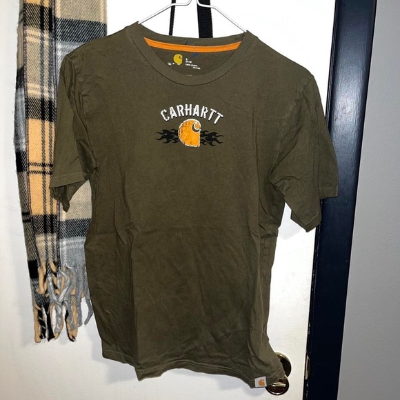 carhartt army green t-shirt - Picture 1 of 3